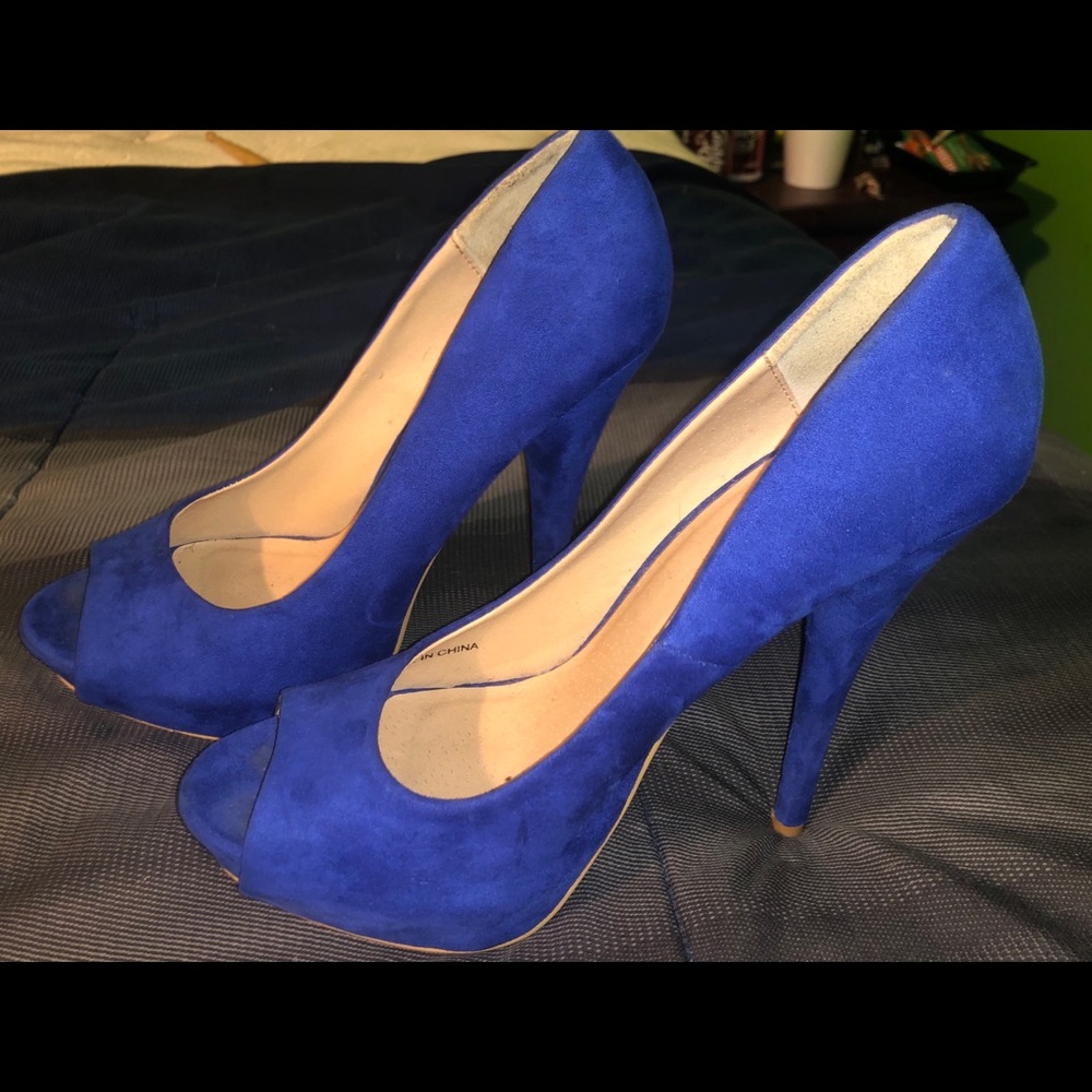 Blue forever 21 heels